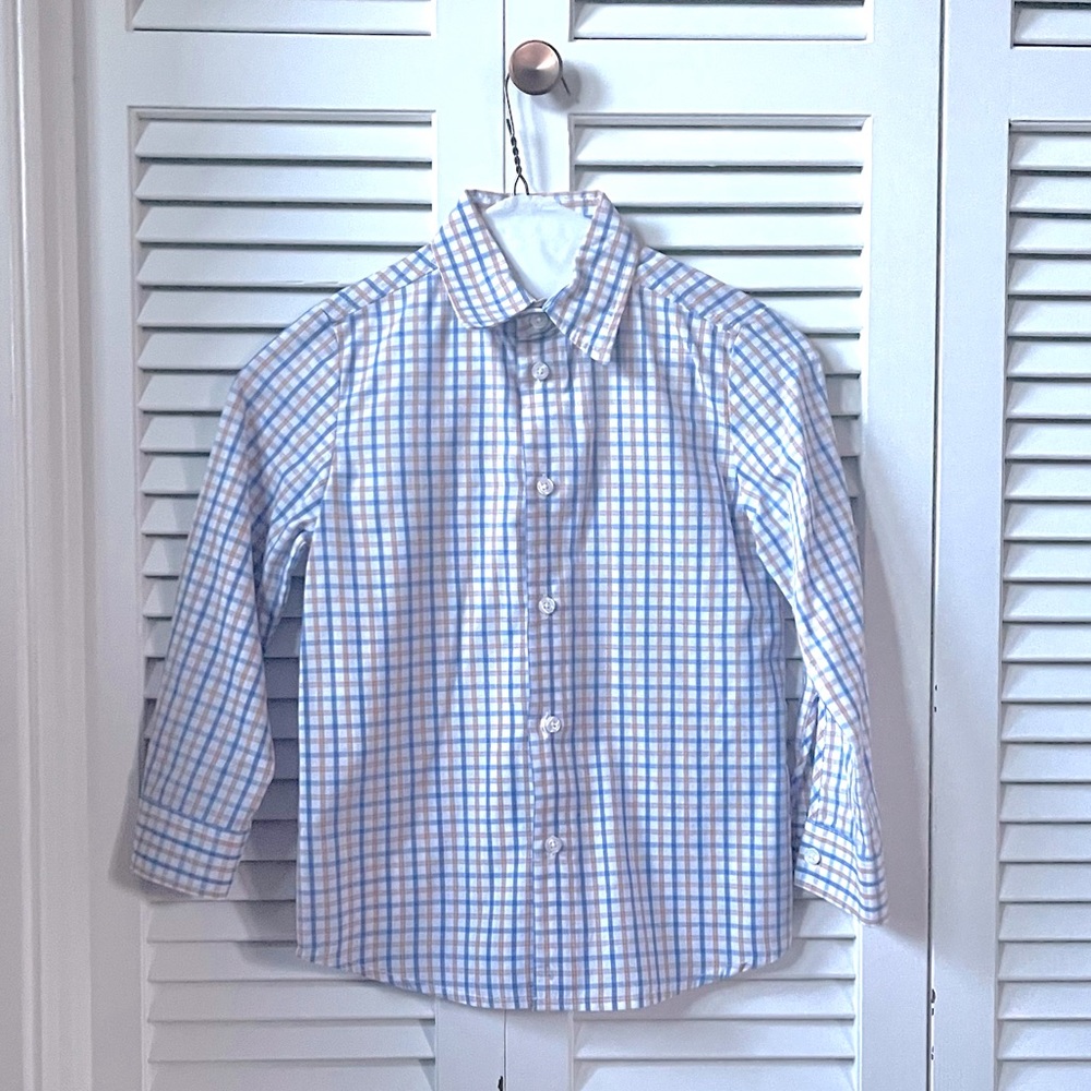Boys plaid dress shirt